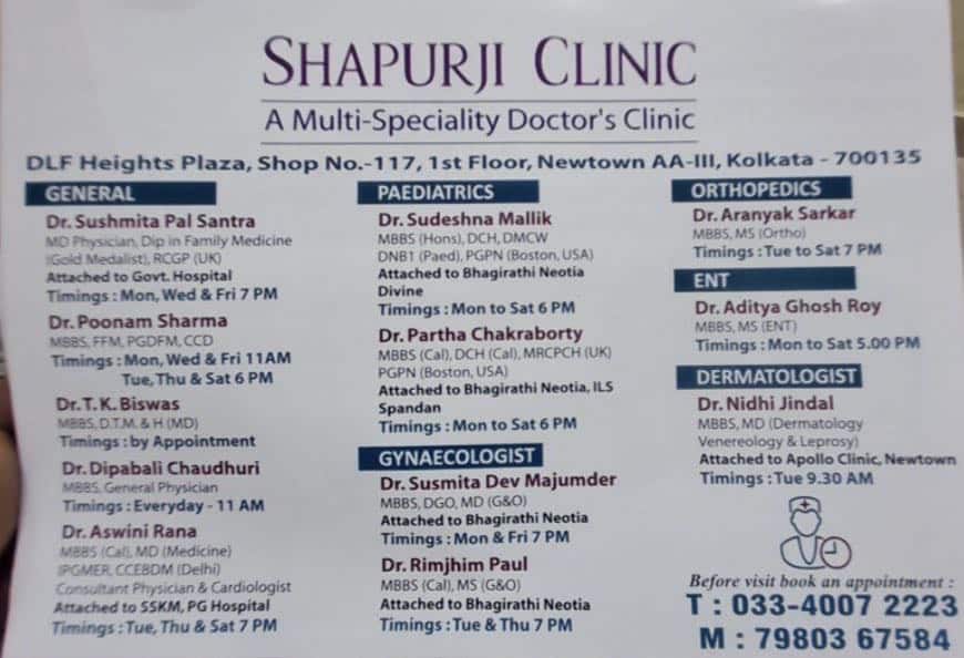 Shapurji Clinic DLF Plaza