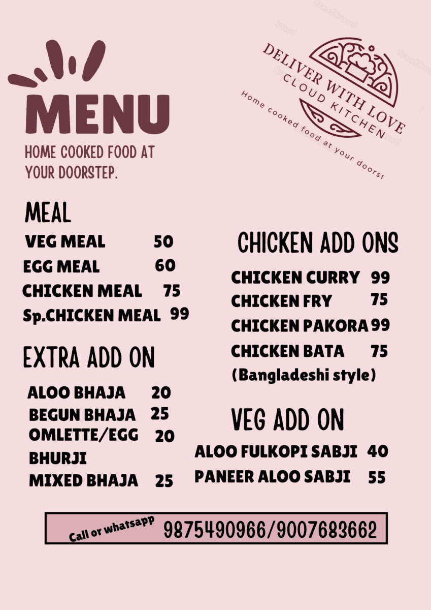 Deliver with love food home delivery