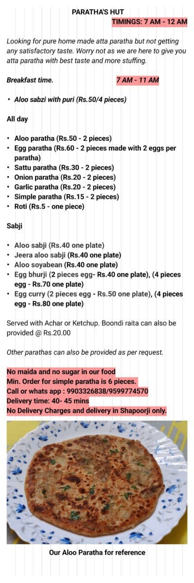 Parathas Hut