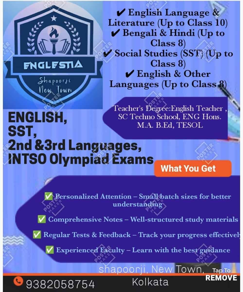Home Tuition , English and others