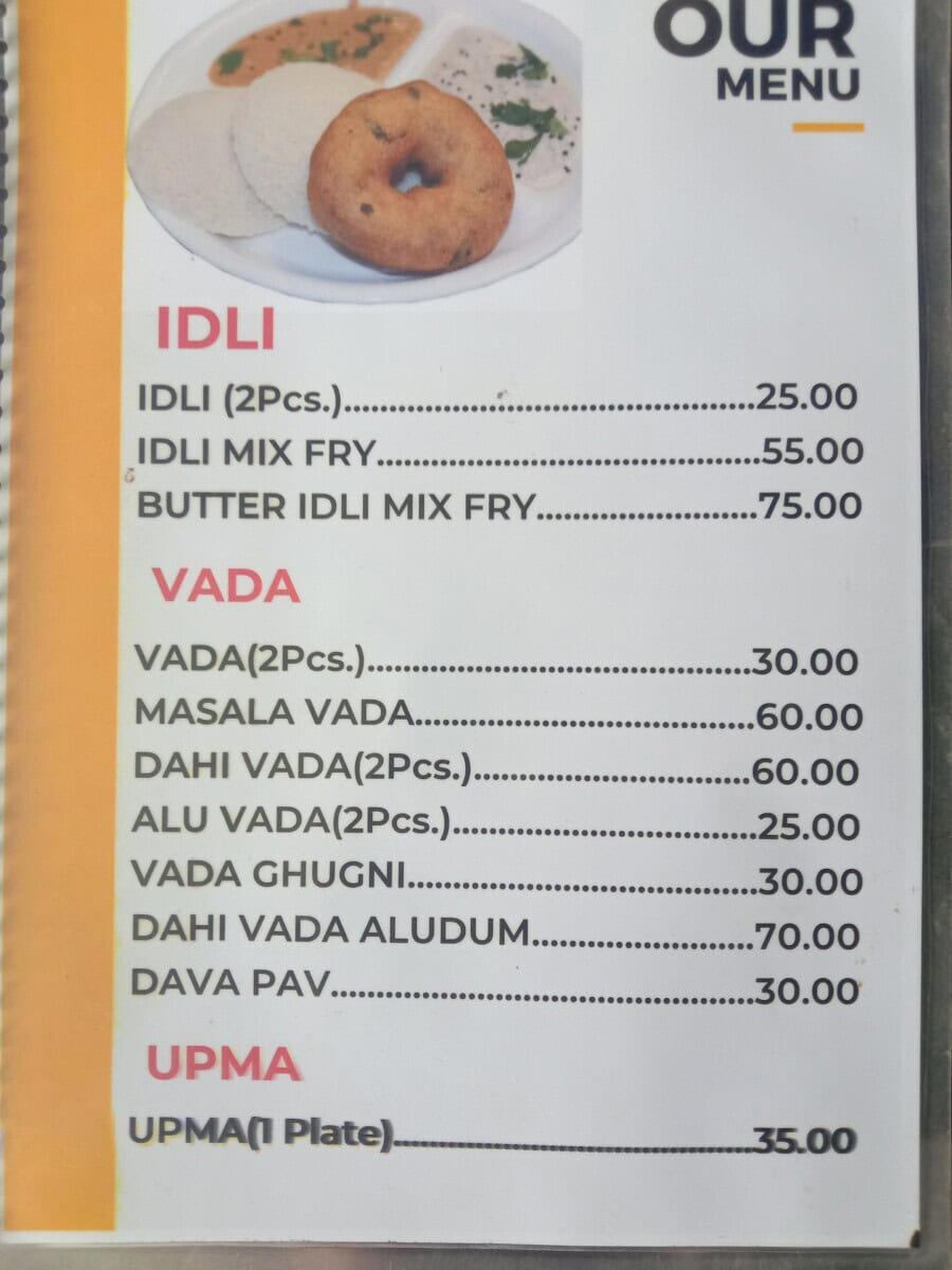 Maa Tara South Indian food