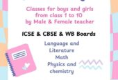 Tution for ICSE & CBSE & WB Board