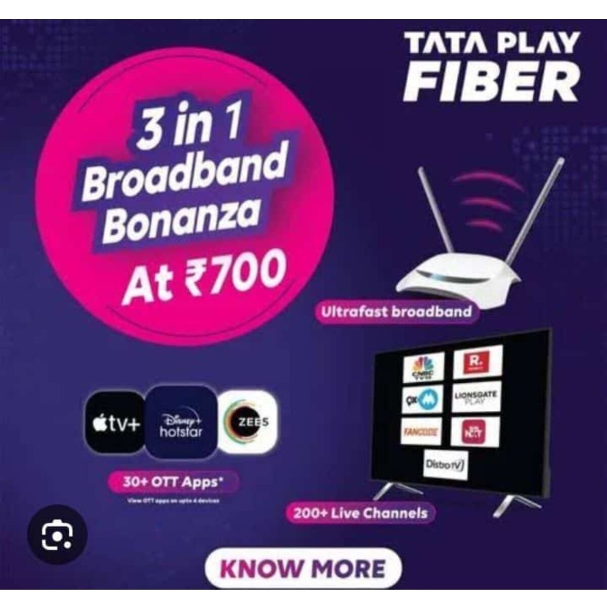 TATA PLAY FIBER BROADBAND SERVICE